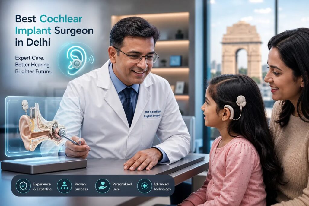 best cochlear implant surgeon in delhi india