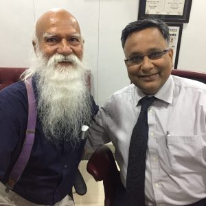 Dr. (Prof) Ameet Kishore with Sayta Paul