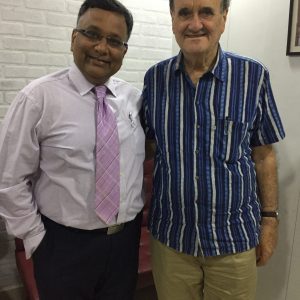 Dr. ameet kishore with former bureau chief of the bbc
